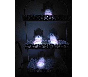 ITH Stickdatei - Teelichthülle Winter Lama